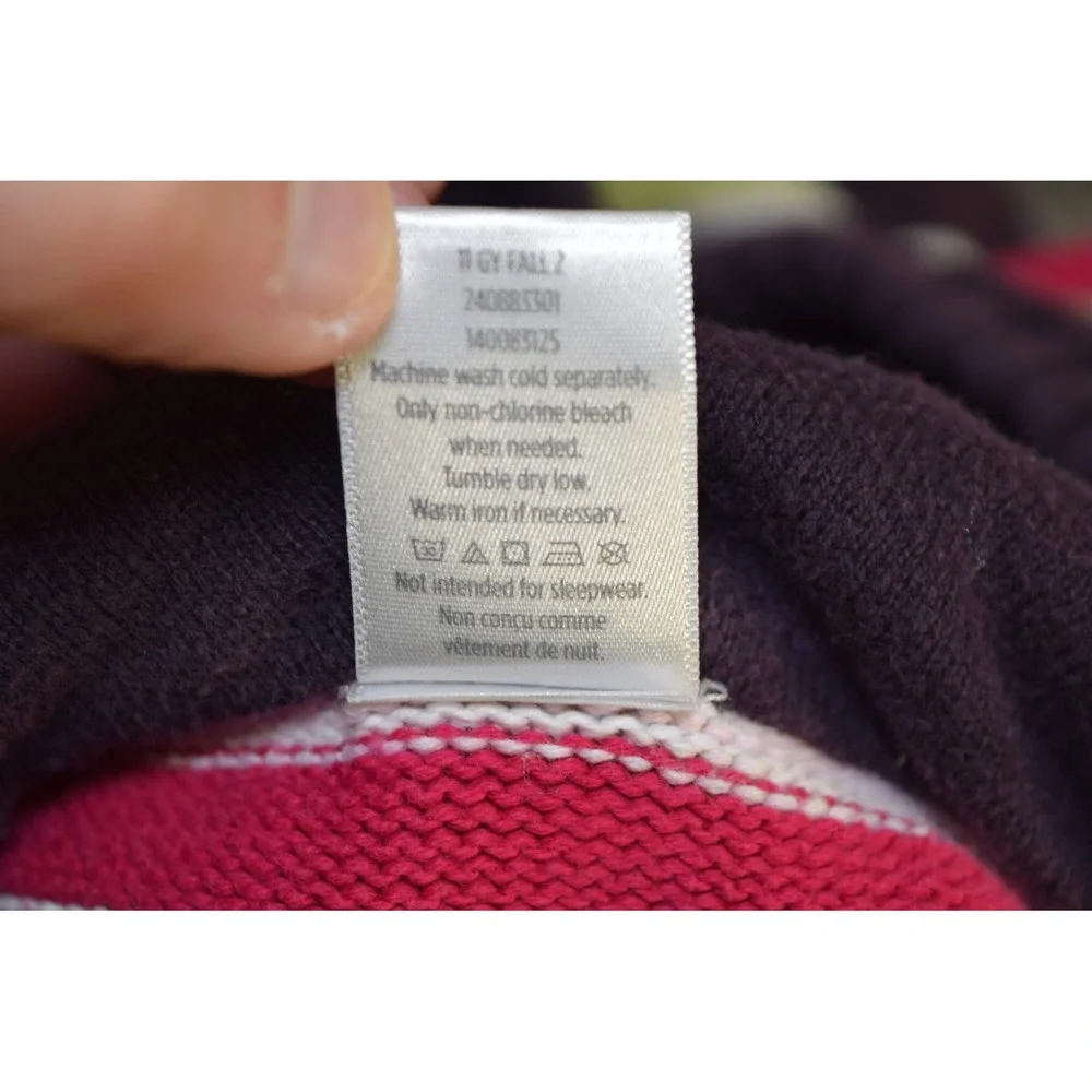 2011 Gymboree Hooded Cardigan Sweater‎ Dress GIRLS M 7 8 Striped Knit